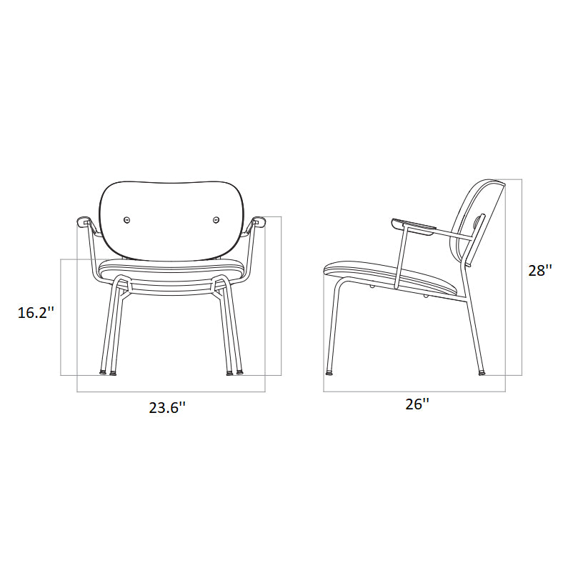 Co Fully Upholstered Lounge Chair
