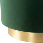 Roxanne Velvet Pouf/Ottoman