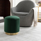 Roxanne Velvet Pouf/Ottoman