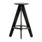 Slab Bar Stool  option Black
