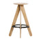 Slab Bar Stool  option Natural