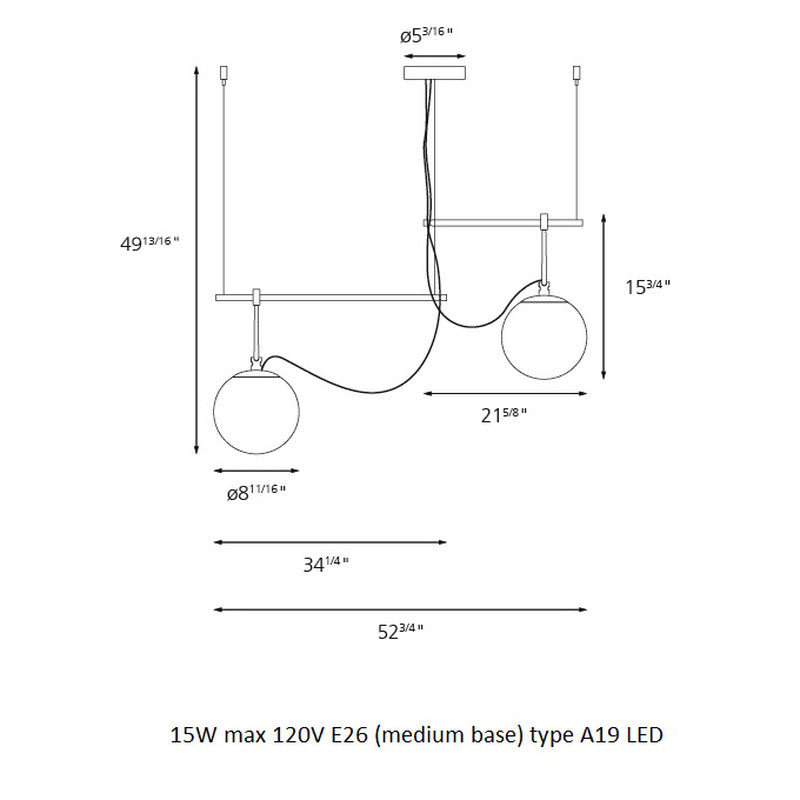 Artemide NH S3 Tow Arms Suspension Light - 2Modern