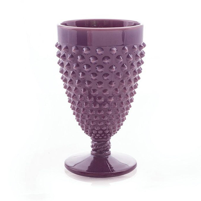 ヴィンテージMosser Glass　ラージサイズ　脚付きベリーボウル 　刻印 Mosser Black Raspberry Panel Pitcher With Tumblers - Etsy