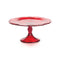 Inverted Thistle Cake Plate  option Red