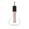 Eris Pendant Light  option Pale Rose / Matte Black