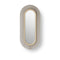 Lens Oval LED Wall Sconce  option Grey / Matte Ivory