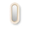 Lens Oval LED Wall Sconce  option Ivory White / Matte Ivory