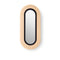 Lens Oval LED Wall Sconce  option Natural Beech / Matte Black