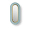 Lens Oval LED Wall Sconce  option Sea Blue / Gold