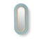 Lens Oval LED Wall Sconce  option Sea Blue / Matte Ivory