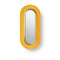 Lens Oval LED Wall Sconce  option Yellow / Gold
