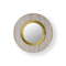 Lens Circular LED Wall Sconce  option Grey / Gold