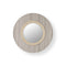 Lens Circular LED Wall Sconce  option Grey / Matte Ivory