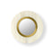 Lens Circular LED Wall Sconce  option Ivory White / Gold