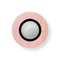 Lens Circular LED Wall Sconce  option Pale Rose / Matte Black