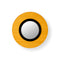 Lens Circular LED Wall Sconce  option Yellow / Matte Black