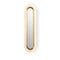 Lens Super Oval LED Wall Sconce  option Ivory White / Gold