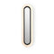 Lens Super Oval LED Wall Sconce  option Ivory White / Matte Black