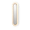 Lens Super Oval LED Wall Sconce  option Ivory White / Matte Ivory