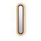 Lens Super Oval LED Wall Sconce  option Natural Beech / Matte Black
