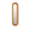 Lens Super Oval LED Wall Sconce  option Natural Cherry / Gold