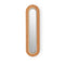 Lens Super Oval LED Wall Sconce  option Natural Cherry / Matte Ivory