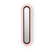 Lens Super Oval LED Wall Sconce  option Pale Rose / Matte Black