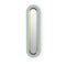 Lens Super Oval LED Wall Sconce  option Sea Blue / Gold