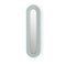 Lens Super Oval LED Wall Sconce  option Sea Blue / Matte Ivory