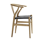 CH24 Wishbone Chair with Black Paper Cord