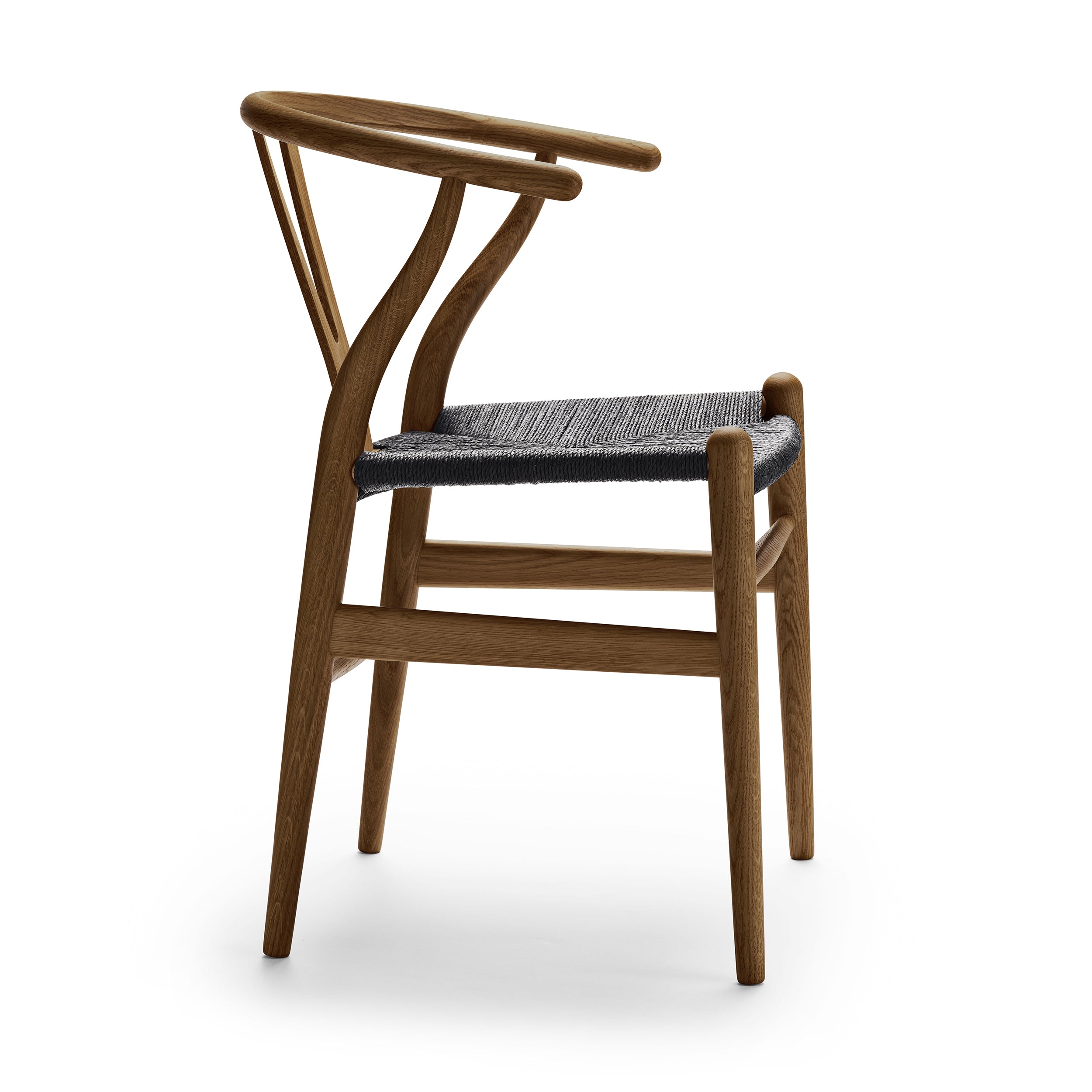 Carl Hansen and Son CH24 Wishbone Chair with Black Paper Cord