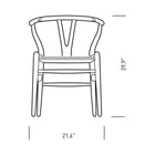 CH24 Wishbone Chair with Black Paper Cord