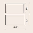 Four Rectangular Soft Touch Table