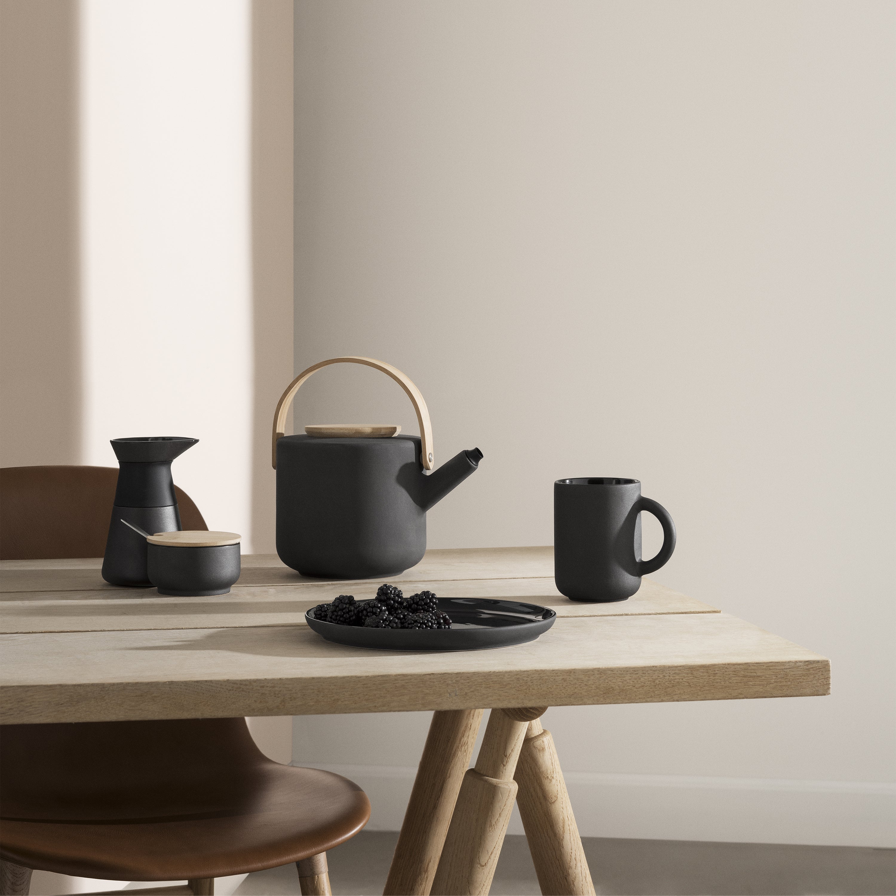 Stelton Theo Sugar Bowl and Milk Jug