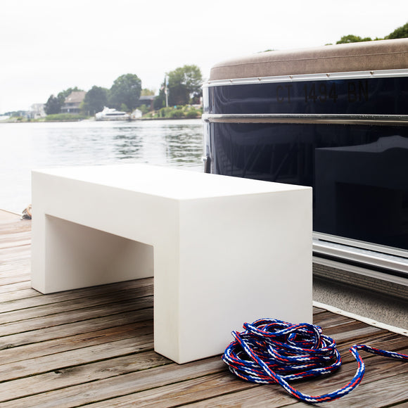 Modern shop white bench