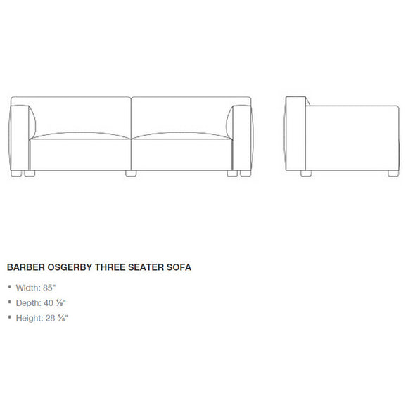 Barber Osgerby Three Seater Sofa