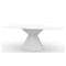 Vertex Rectangle Table - Full White  option White White