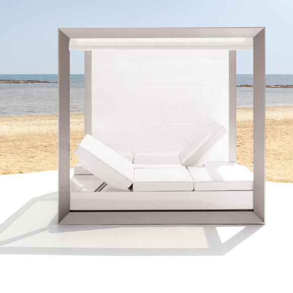 Vela 4 Reclining Backrest Daybed with Parasol Base