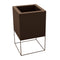 Vela Cube Planter  option Bronze