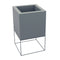 Vela Cube Planter  option Steel