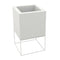 Vela Cube Planter  option White