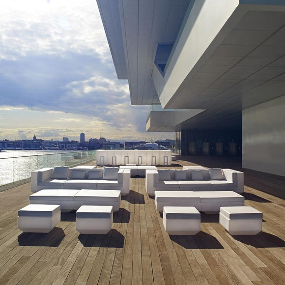Vela Outdoor Sun Chaise Table