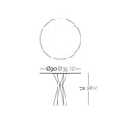 Illuminated Vertex Round Table