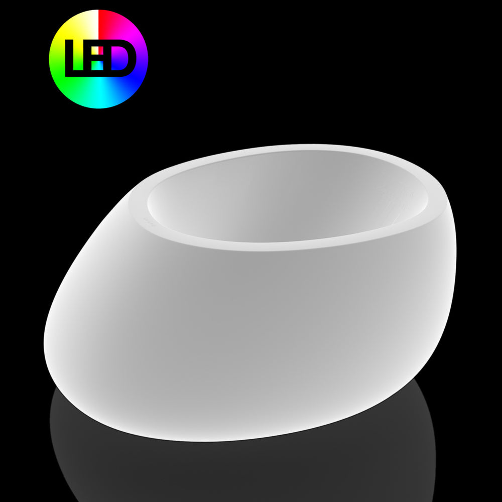 Illuminated Stone Planter