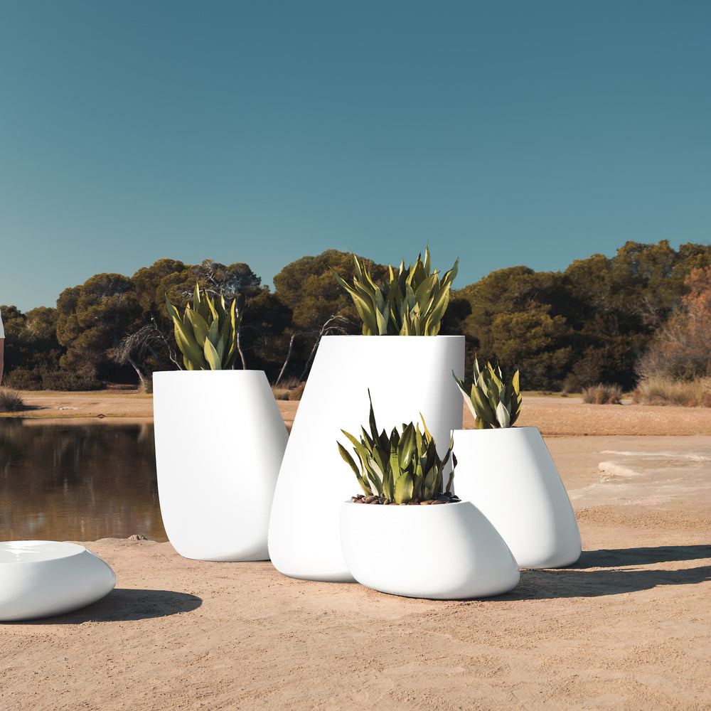 Illuminated Stone Planter
