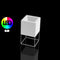 Illuminated Vela Cube Planter  option RGB LED Cordless