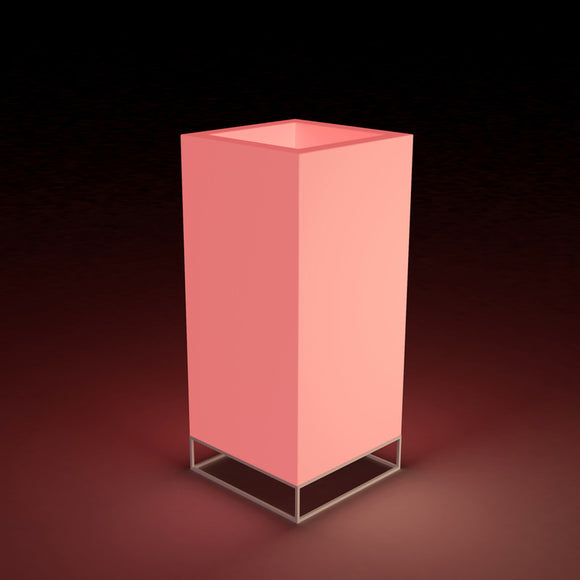 Illuminated Vela High Cube Planter