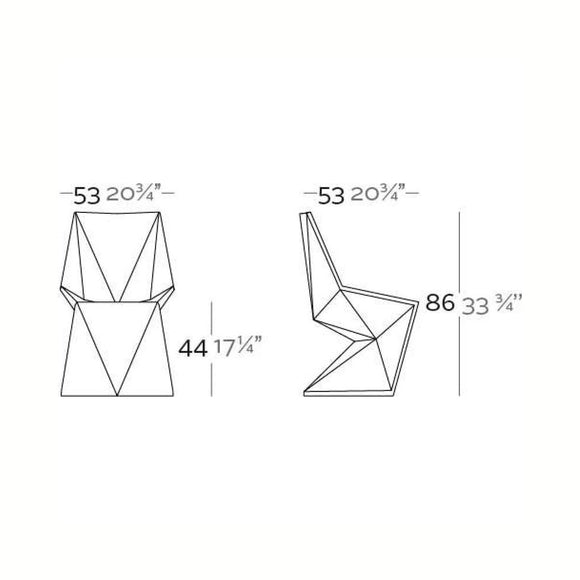 Illuminated Vertex Outdoor Chair