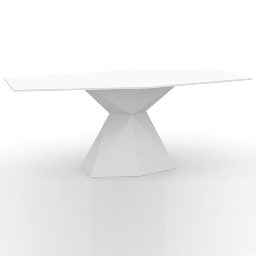 Illuminated Vertex Outdoor Table - Full White
