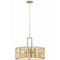 Gemma 3 Light Pendant Light  option Silver Leaf